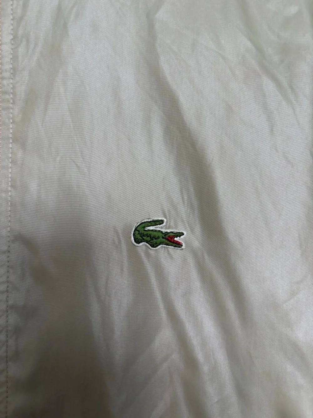 VINTAGE IZOD LACOSTE WINDBREAKER BOMBER JACKET BEIGE MEN’S MEDIUM